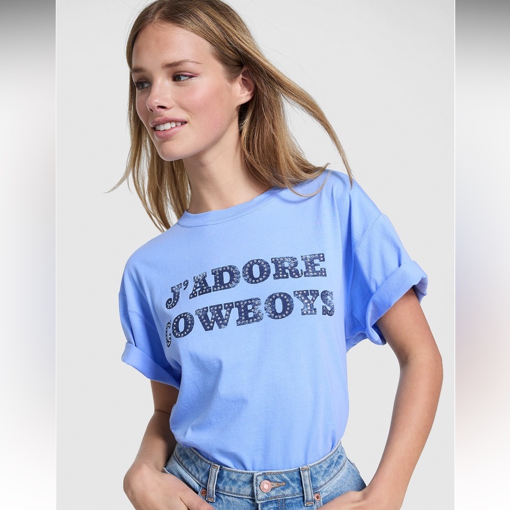 🆕💕PINK VICTORIAS SECRET💕CAMPUS COTTON TEE